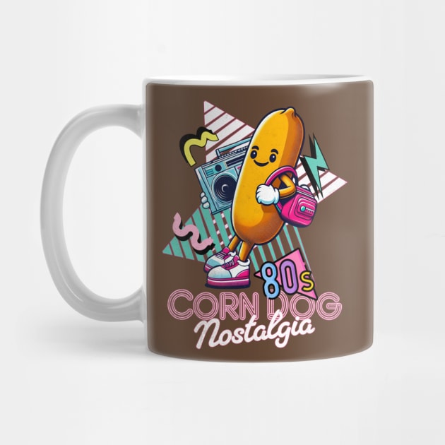 Corn Dog 80s Nostalgia Boombox by alcoshirts